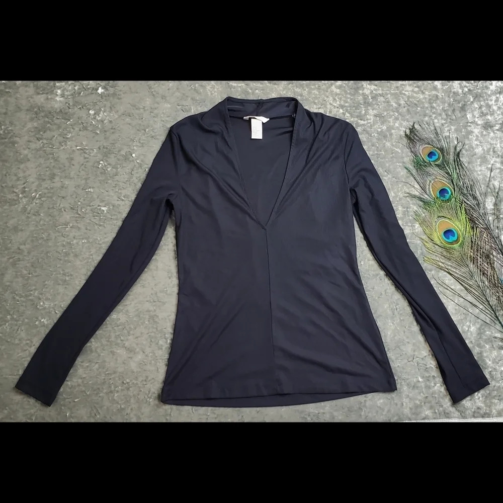 H&M Black Long Sleeve Top